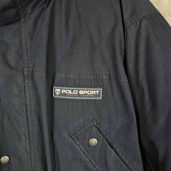 VTG Polo Sport Down Puffer Jacket Mens XXL Utility Chore Canvas Outdoor Gorpcore - Picture 7 of 11